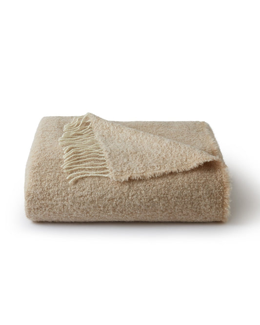 Fringe Bouclé Throw Biscotti