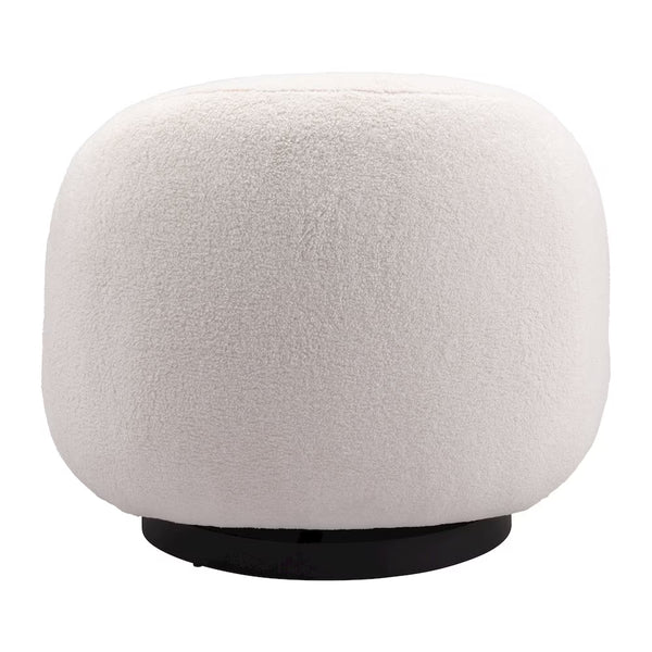 Myanmar Accent Chair Cream Accent Chair, Modern Style, Shearling Style Fabric, Plywood, Indoor Living