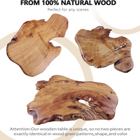 Live Edge Coffee Table Crafted for Modern Living Rooms, Natural Wood Construction, Unique Grain Patterns