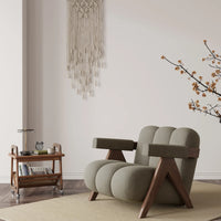 Minimalist Lounge Chair Upholstered Accent Chair