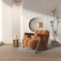 Minimalist Lounge Chair Upholstered Accent Chair