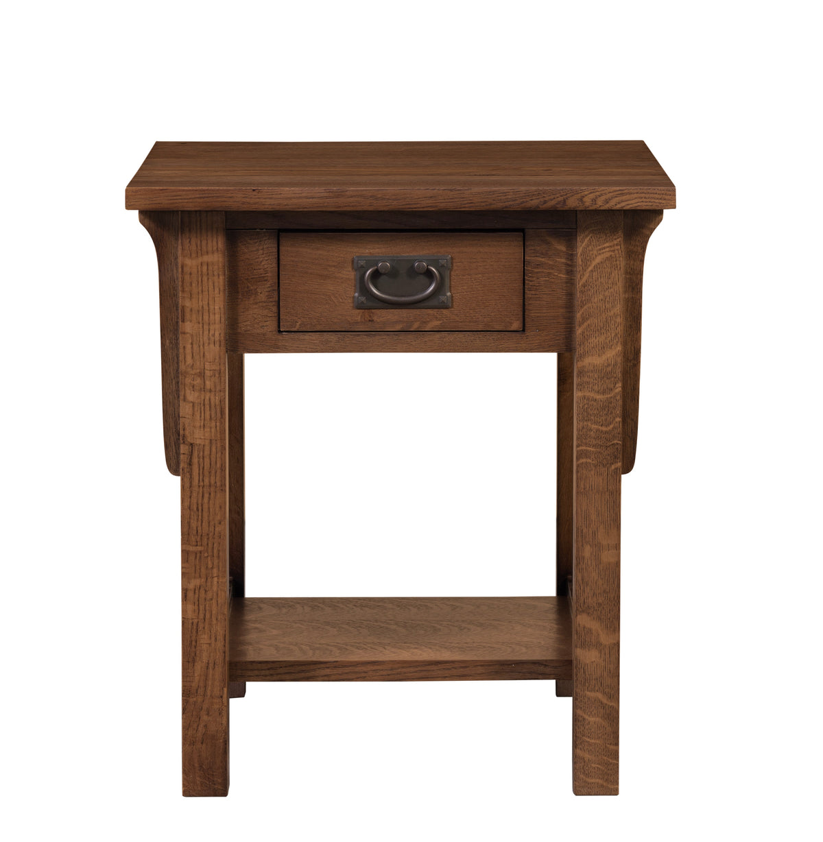 Mission Quarter Sawn Oak 1-Drawer Crofter End Table