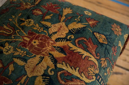 Reclaimed Antique Persian Rug Ottoman Coffee Table
