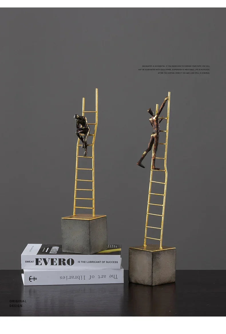 Modern Gymnast Statue Bronze Abstract Figure for Your Home or Office