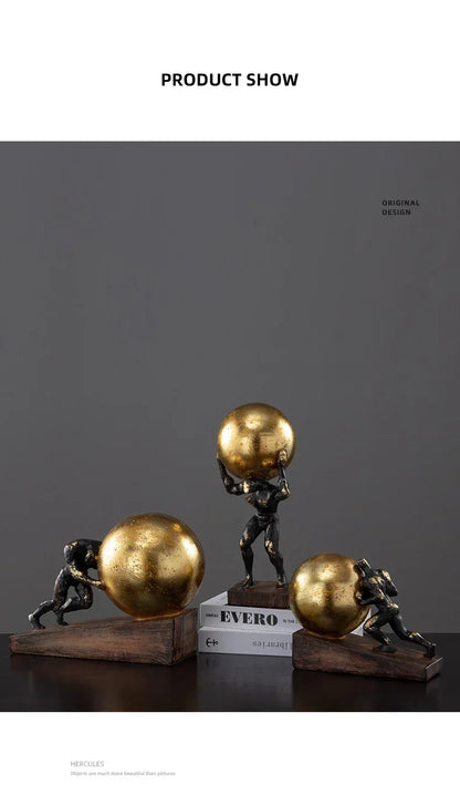 Modern Gymnast Statue Bronze Abstract Figure for Your Home or Office