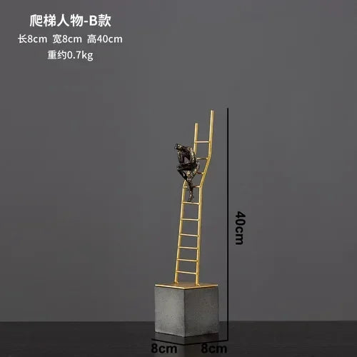 Modern Gymnast Statue Bronze Abstract Figure for Your Home or Office