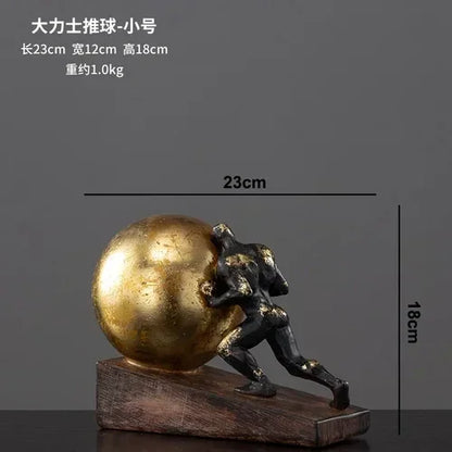 Modern Gymnast Statue Bronze Abstract Figure for Your Home or Office