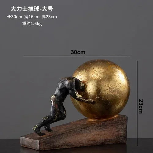 Modern Gymnast Statue Bronze Abstract Figure for Your Home or Office