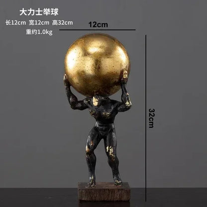 Modern Gymnast Statue Bronze Abstract Figure for Your Home or Office