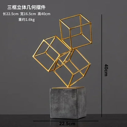 Modern Gymnast Statue Bronze Abstract Figure for Your Home or Office