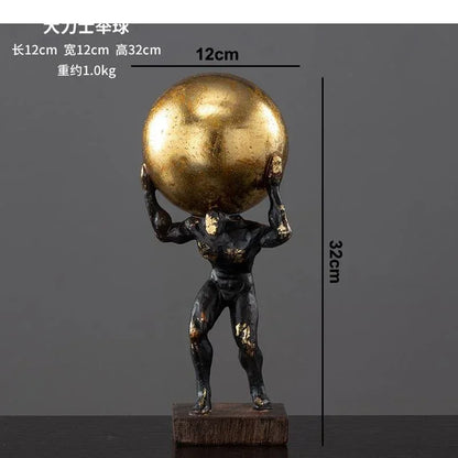 Modern Gymnast Statue Bronze Abstract Figure for Your Home or Office