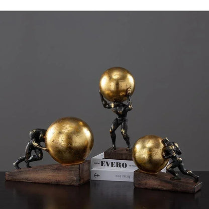 Modern Gymnast Statue Bronze Abstract Figure for Your Home or Office