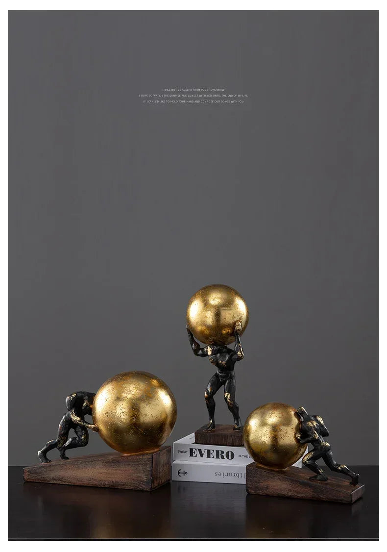 Modern Gymnast Statue Bronze Abstract Figure for Your Home or Office