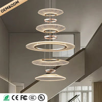 Living Room Pendant Light Duplex Staircase Pendant Light Villa for Dining Table Hanging Lamp Living Room Chandelier