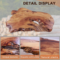 Live Edge Coffee Table Crafted for Modern Living Rooms, Natural Wood Construction, Unique Grain Patterns